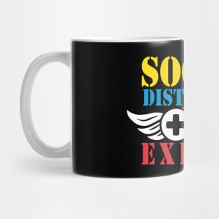 Social Distancing Expert Gaming Funny Vintage Video Gamer Gift Mug